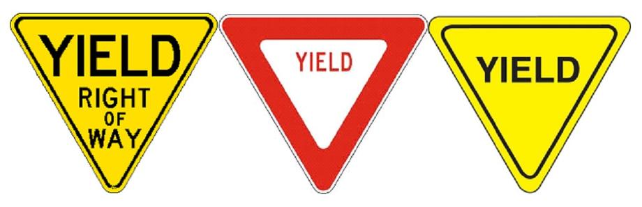yield signs